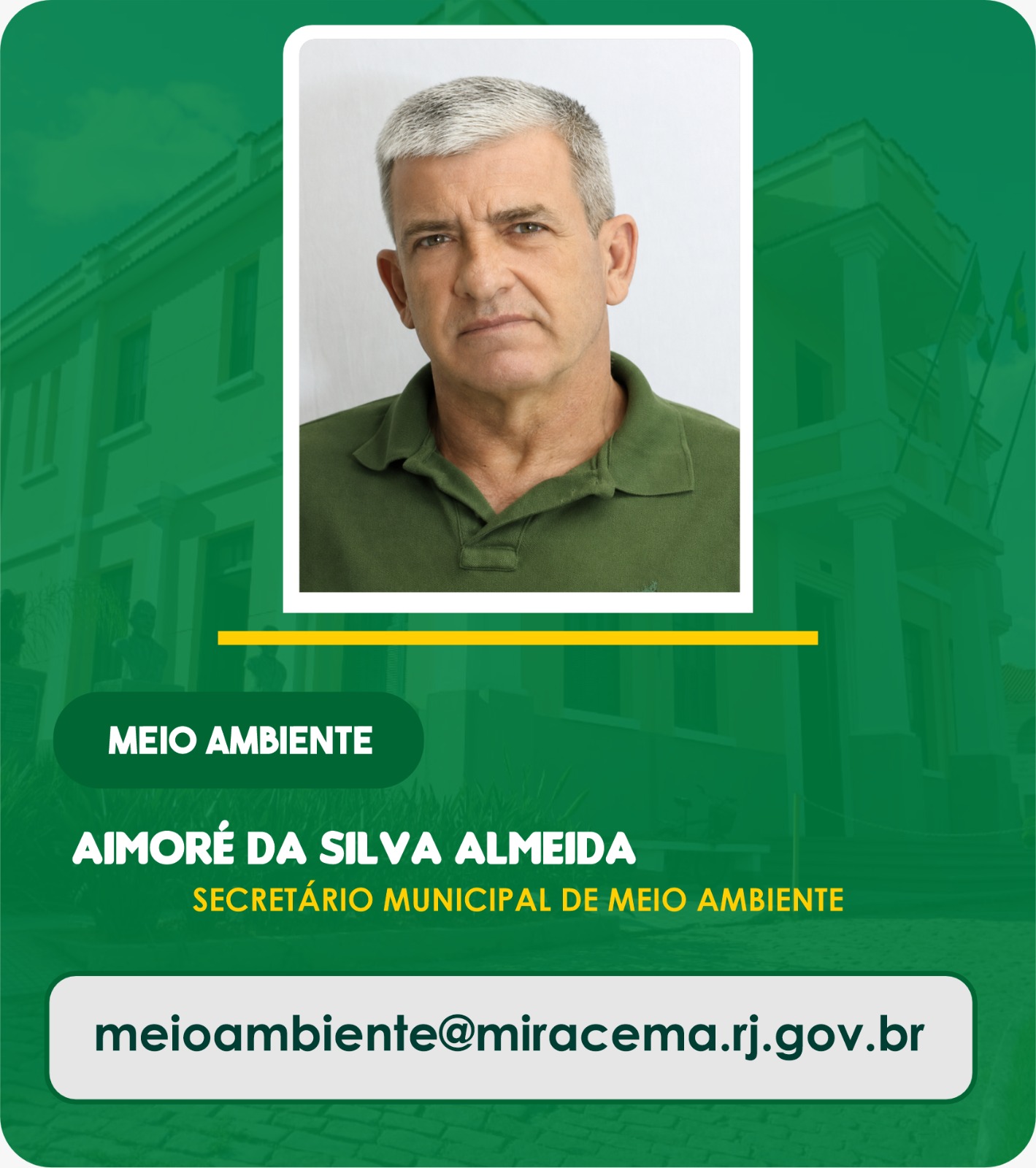Aimoré da Silva Almeida - Secretário Municipal de Desenvolvimento Agropecuário