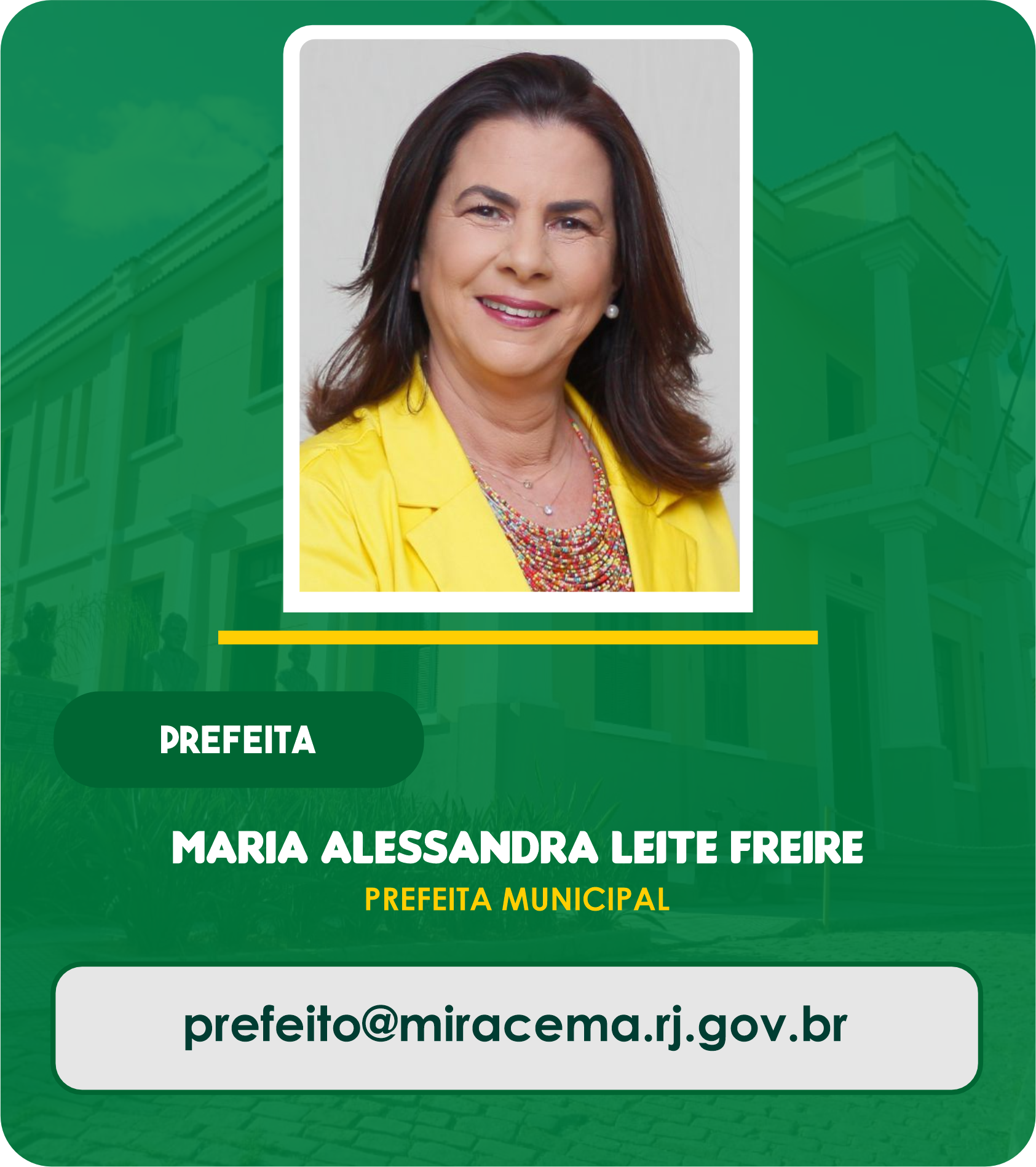 Maria Alessandra Leite Freire - Prefeita Municipal