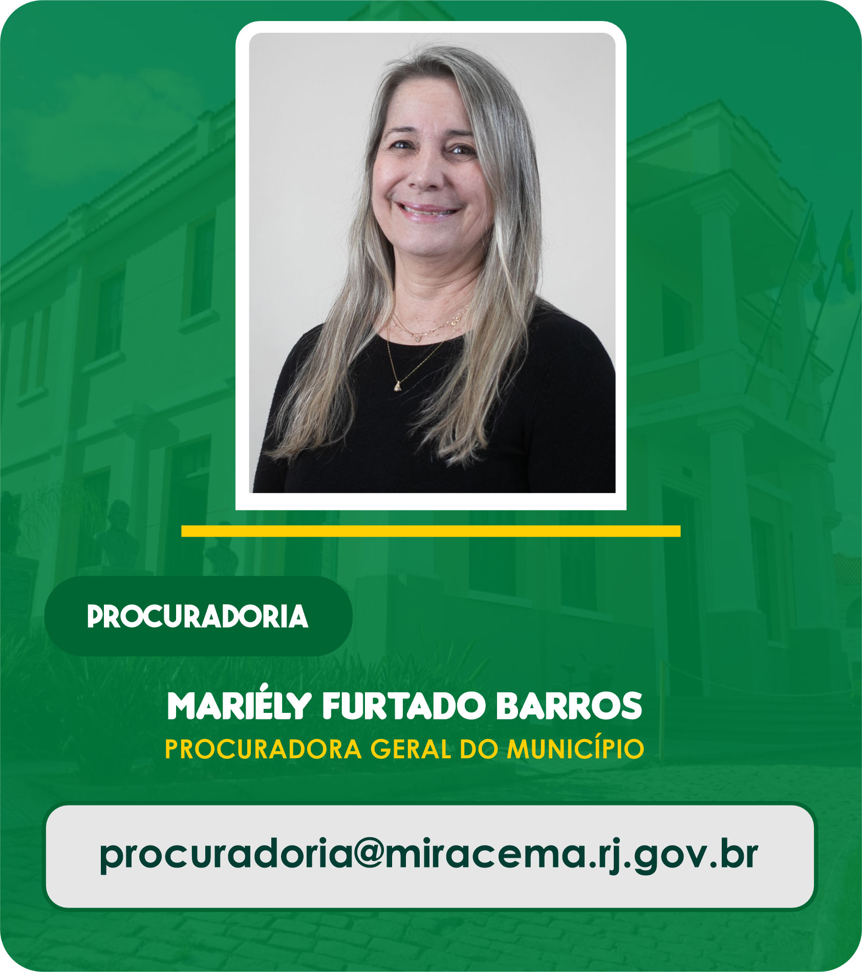 Mariély Furtado Barros - Procuradora Geral do Município