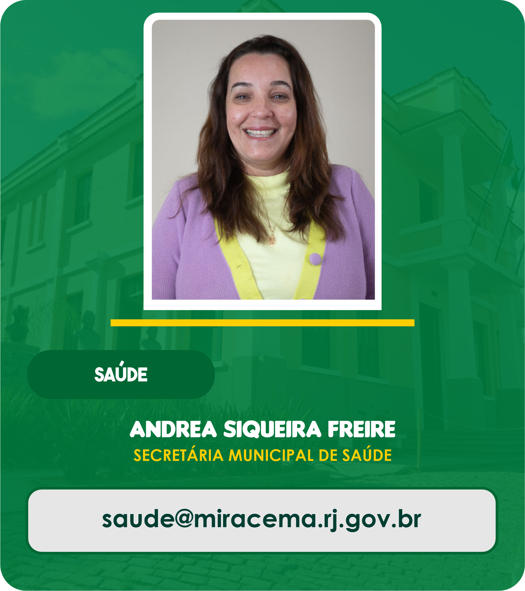 Andrea Siqueira Freire - Secretária Municipal de Saúde